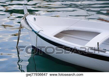 Boat moored in the sea, Italian Riviera, Portofino, Genoa, Liguria, Italy View Large Photo Image Stock Photo - Boat moored in the sea, Italian Riviera, Portofino, Genoa, Liguria, Italy. Fotosearch