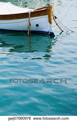 Boat moored in the sea, Italian Riviera, Mar Ligure, Santa Margherita Ligure, Genoa, Liguria, Italy View Large Photo Image Stock Photograph - Boat moored in the sea, Italian Riviera, Mar Ligure, Santa Margherita Ligure, Genoa, Liguria, Italy. Fotosearch