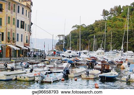 Boats at a harbor, Italian Riviera, Portofino, Genoa, Liguria, Italy View Large Photo Image Stock Image - Boats at a harbor, Italian Riviera, Portofino, Genoa, Liguria, Italy. Fotosearch