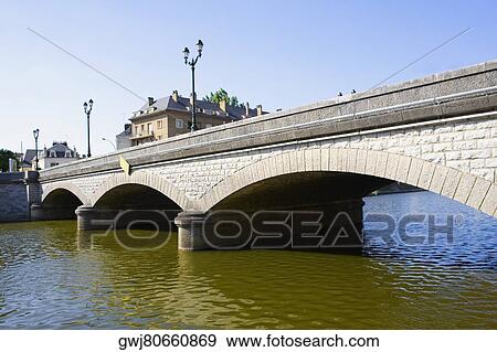 Bridge over a river, Sarthe River, Pont Yssoir, Le Mans, Sarthe, France View Large Photo Image Stock Photo - Bridge over a river, Sarthe River, Pont Yssoir, Le Mans, Sarthe, France. Fotosearch