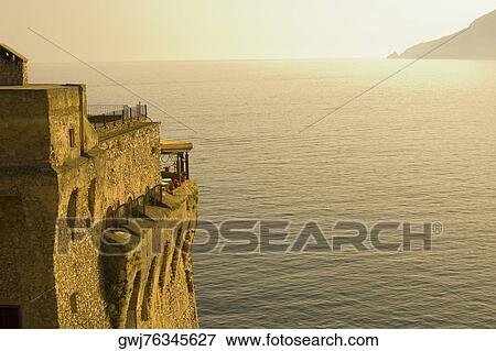 Building at the seaside, Torre Normanna, Costiera Amalfitana, Salerno, Campania, Italy View Large Photo Image Stock Photo - Building at the seaside, Torre Normanna, Costiera Amalfitana, Salerno, Campania, Italy. Fotosearch