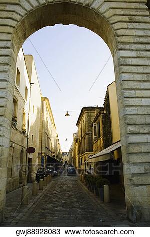 Buildings along a street, Porte de la Monnaie, Vieux Bordeaux, Bordeaux, France View Large Photo Image Stock Image - Buildings along a street, Porte de la Monnaie, Vieux Bordeaux, Bordeaux, France. Fotosearch