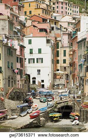 Buildings at the seaside, Cinque Terre National Park, RioMaggiore, Cinque Terre, La Spezia, Liguria, Italy View Large Photo Image Stock Image - Buildings at the seaside, Cinque Terre National Park, RioMaggiore, Cinque Terre, La Spezia, Liguria, Italy. Fotosearch