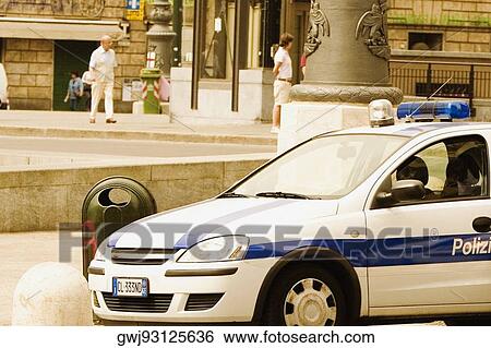 Car parked at the roadside, Genoa, Liguria, Italy View Large Photo Image Stock Photograph - Car parked at the roadside, Genoa, Liguria, Italy. Fotosearch