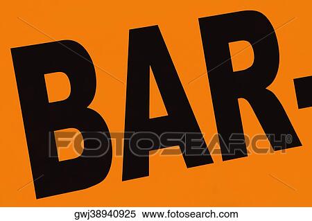 Close-up of a bar sign, Le Mans, France View Large Photo Image Stock Photography - Close-up of a bar sign, Le Mans, France. Fotosearch