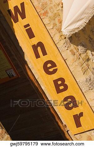 Close-up of a bar sign, San Gimignano, Siena Province, Tuscany, Italy View Large Photo Image Stock Photo - Close-up of a bar sign, San Gimignano, Siena Province, Tuscany, Italy. Fotosearch