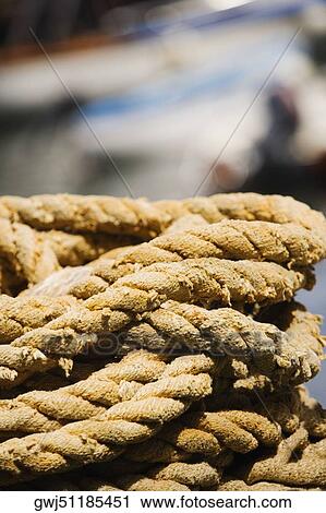 Close-up of a heap of a rope, Sorrento, Sorrentine Peninsula, Naples Province, Campania, Italy View Large Photo Image Stock Image - Close-up of a heap of a rope, Sorrento, Sorrentine Peninsula, Naples Province, Campania, Italy. Fotosearch