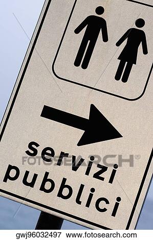 Close-up of a public restroom sign, Monterosso al Mare, La Spezia, Liguria, Italy View Large Photo Image Stock Photo - Close-up of a public restroom sign, Monterosso al Mare, La Spezia, Liguria, Italy. Fotosearch