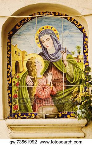 Close-up of a shrine, Sorrento, Sorrentine Peninsula, Naples Province, Campania, Italy View Large Photo Image Stock Image - Close-up of a shrine, Sorrento, Sorrentine Peninsula, Naples Province, Campania, Italy. Fotosearch