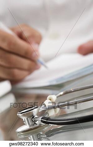 Stock Image - Close-up of a stethoscope. Fotosearch