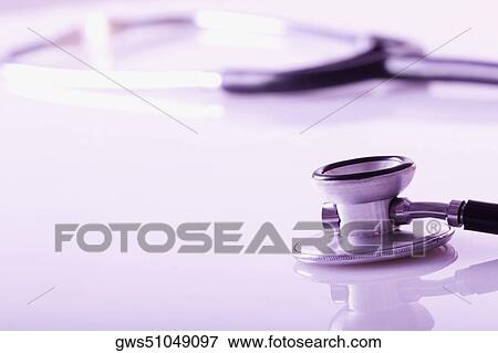 Close-up of a stethoscope View Large Photo Image Stock Photo - Close-up of a stethoscope. Fotosearch