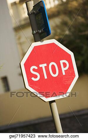 Close-up of a stop sign, Avenue De L'Imperatrice, Biarritz, France View Large Photo Image Stock Image - Close-up of a stop sign, Avenue De L'Imperatrice, Biarritz, France. Fotosearch