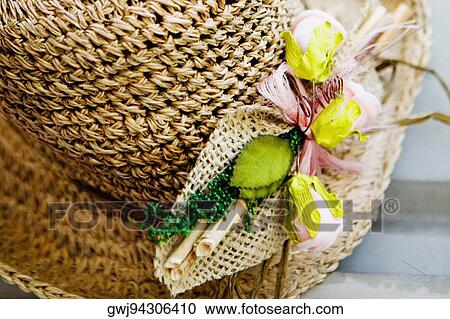 Close-up of a straw hat, Sorrento, Sorrentine Peninsula, Naples Province, Campania, Italy View Large Photo Image Stock Image - Close-up of a straw hat, Sorrento, Sorrentine Peninsula, Naples Province, Campania, Italy. Fotosearch