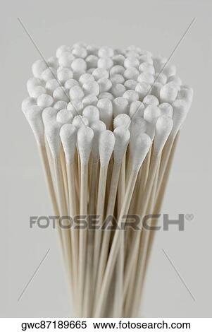 Stock Photography - Close-up of cotton swabs. Fotosearch