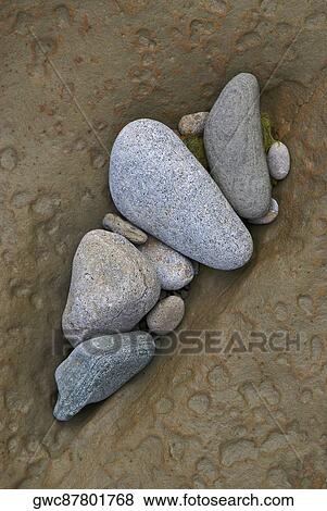 Stock Photo - Close-up of pebbles. Fotosearch