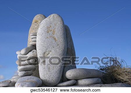 Close-up of stacks of stones View Large Photo Image Stock Photo - Close-up of stacks of stones. Fotosearch