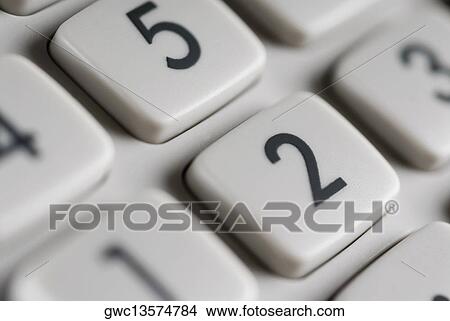 Picture - Close-up of the keys of a calculator. Fotosearch