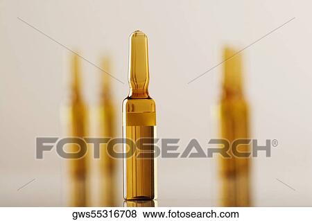 Stock Photo - Close-up of vials. Fotosearch
