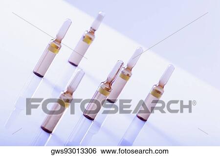Close-up of vials View Large Photo Image Stock Photograph - Close-up of vials. Fotosearch