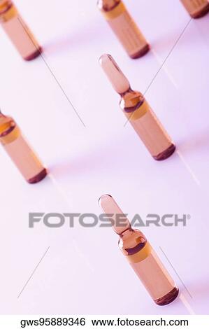 Close-up of vials View Large Photo Image Stock Photograph - Close-up of vials. Fotosearch