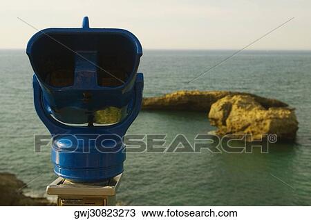 Coin-operated binoculars at the seaside, Baie de Biarritz, Biarritz, Pyrenees-Atlantiques, France View Large Photo Image Stock Image - Coin-operated binoculars at the seaside, Baie de Biarritz, Biarritz, Pyrenees-Atlantiques, France. Fotosearch