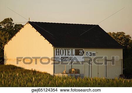 Commercial sign on a farmhouse, Loire Valley, France View Large Photo Image Picture - Commercial sign on a farmhouse, Loire Valley, France. Fotosearch