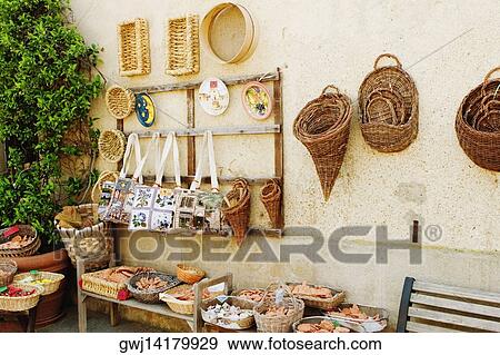Craft product at a market stall, Siena Province, Tuscany, Italy View Large Photo Image Stock Photo - Craft product at a market stall, Siena Province, Tuscany, Italy. Fotosearch