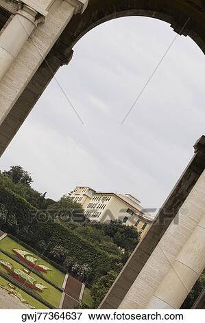Entrance of a park, Scalinata Delle Caravelle, Piazza Della Vittoria, Genoa, Liguria, Italy View Large Photo Image Stock Photo - Entrance of a park, Scalinata Delle Caravelle, Piazza Della Vittoria, Genoa, Liguria, Italy. Fotosearch