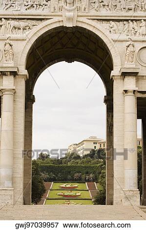 Entrance of a park, Scalinata Delle Caravelle, Piazza Della Vittoria, Genoa, Liguria, Italy View Large Photo Image Stock Photo - Entrance of a park, Scalinata Delle Caravelle, Piazza Della Vittoria, Genoa, Liguria, Italy. Fotosearch