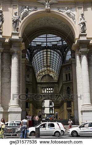 Entrance of a shopping mall, Galleria Umberto I, Naples, Naples Province, Campania, Italy View Large Photo Image Stock Photography - Entrance of a shopping mall, Galleria Umberto I, Naples, Naples Province, Campania, Italy. Fotosearch
