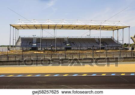 Facade of a stadium, Le Mans, France View Large Photo Image Stock Photography - Facade of a stadium, Le Mans, France. Fotosearch