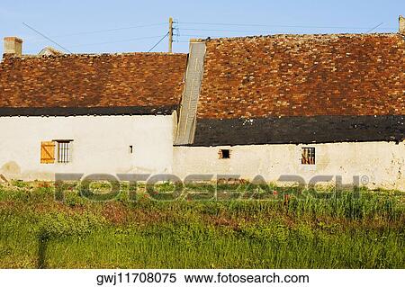 Farmhouses in a field, Loire Valley, France View Large Photo Image Stock Photography - Farmhouses in a field, Loire Valley, France. Fotosearch
