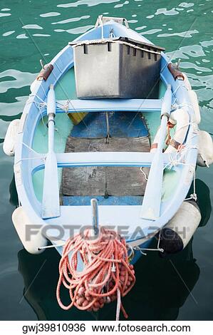 High angle view of a boat in the sea, Italian Riviera, Mar Ligure, Genoa, Liguria, Italy View Large Photo Image Stock Photograph - High angle view of a boat in the sea, Italian Riviera, Mar Ligure, Genoa, Liguria, Italy. Fotosearch