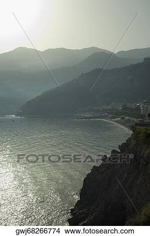 High angle view of a coastline, Amalfi Coast, Maiori, Salerno, Campania, Italy View Large Photo Image Picture - High angle view of a coastline, Amalfi Coast, Maiori, Salerno, Campania, Italy. Fotosearch