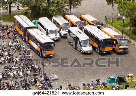 High angle view of a parking lot, Piazza Marinai d’Italia, Sorrento, Sorrentine Peninsula, Naples Province, Campania, Italy View Large Photo Image Stock Image - High angle view of a parking lot, Piazza Marinai d’Italia, Sorrento, Sorrentine Peninsula, Naples Province, Campania, Italy. Fotosearch
