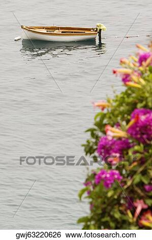 High angle view of a rowboat, Costiera Amalfitana, Salerno, Campania, Italy View Large Photo Image Stock Photograph - High angle view of a rowboat, Costiera Amalfitana, Salerno, Campania, Italy. Fotosearch