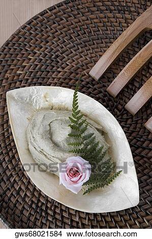 High angle view of a scrubber with a bowl on a place mat View Large Photo Image Picture - High angle view of a scrubber with a bowl on a place mat. Fotosearch
