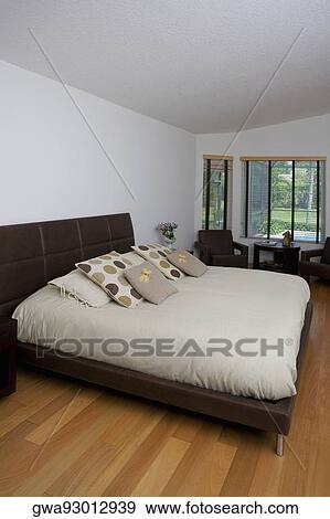 Interiors of a bedroom View Large Photo Image Stock Photo - Interiors of a bedroom. Fotosearch