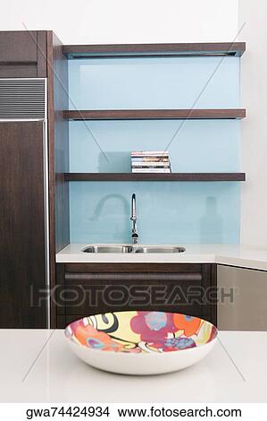 Picture - Interiors of a kitchen. Fotosearch