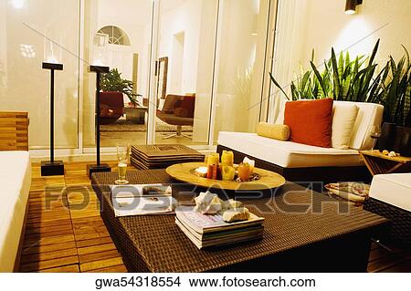 Interiors of a living room View Large Photo Image Picture - Interiors of a living room. Fotosearch