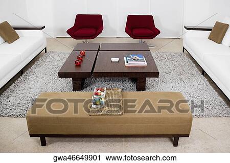 Interiors of a living room View Large Photo Image Stock Image - Interiors of a living room. Fotosearch