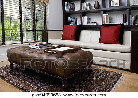 Interiors of a living room View Large Photo Image Stock Photo - Interiors of a living room. Fotosearch