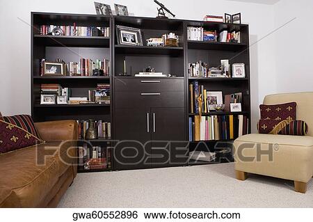 Interiors of a living room View Large Photo Image Stock Photograph - Interiors of a living room. Fotosearch