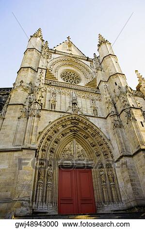 Low angle view of a basilica, St. Michel Basilica, Quartier St. Michel, Vieux Bordeaux, Bordeaux, France View Large Photo Image Stock Image - Low angle view of a basilica, St. Michel Basilica, Quartier St. Michel, Vieux Bordeaux, Bordeaux, France. Fotosearch