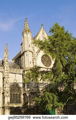Low angle view of a basilica, St. Michel Basilica, Quartier St. Michel, Vieux Bordeaux, Bordeaux, France View Large Photo Image Stock Photo - Low angle view of a basilica, St. Michel Basilica, Quartier St. Michel, Vieux Bordeaux, Bordeaux, France. Fotosearch
