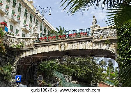 Low angle view of a bridge, Italian Riviera, Via Antonio Gramsci, Santa Margherita Ligure, Genoa, Liguria, Italy View Large Photo Image Stock Photography - Low angle view of a bridge, Italian Riviera, Via Antonio Gramsci, Santa Margherita Ligure, Genoa, Liguria, Italy. Fotosearch