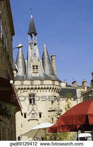 Low angle view of a building, Cailhau Gate, Vieux Bordeaux, Bordeaux, France View Large Photo Image Stock Image - Low angle view of a building, Cailhau Gate, Vieux Bordeaux, Bordeaux, France. Fotosearch