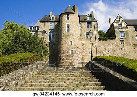 Low angle view of a building, La Tour de Lestang, Le Mans, France View Large Photo Image Stock Photography - Low angle view of a building, La Tour de Lestang, Le Mans, France. Fotosearch