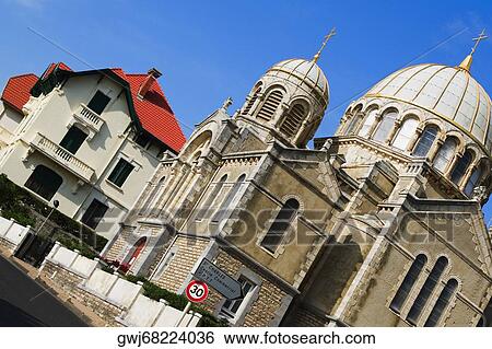 Low angle view of a cathedral, Eglise Orthodoxe Saint Alexandre De La Neva, Biarritz, France View Large Photo Image Stock Photograph - Low angle view of a cathedral, Eglise Orthodoxe Saint Alexandre De La Neva, Biarritz, France. Fotosearch