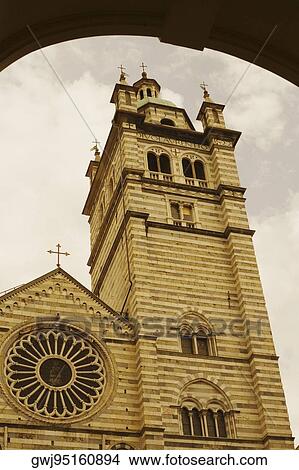 Low angle view of a cathedral, Genoa Cathedral, Genoa, Liguria, Italy View Large Photo Image Picture - Low angle view of a cathedral, Genoa Cathedral, Genoa, Liguria, Italy. Fotosearch